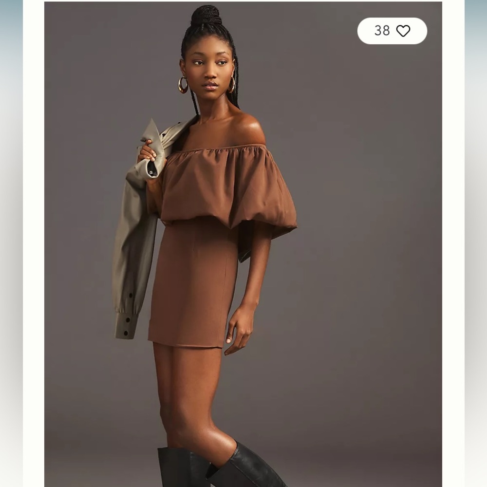 Nikita Mhaisalkar Off-The-Shoulder Bubble Dress